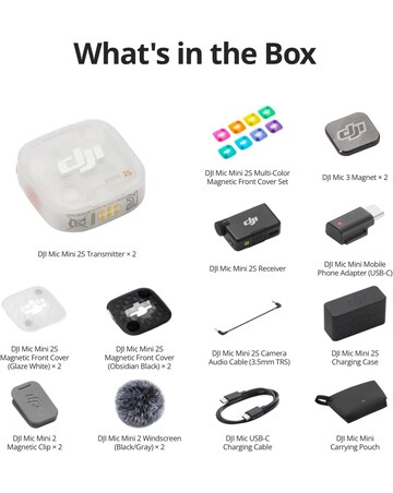 DJI Mic Mini 2S (2 TX + 1 RX + Charging Case)