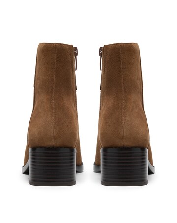 Clarks Suede Wrenn Heeled Ankle Boot - Standard Fit (D)