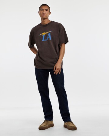 Only & Sons Dunham Washed Loose Fit T-Shirt - Coffee