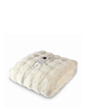 Carmen Bubble Fleece Heated Throw