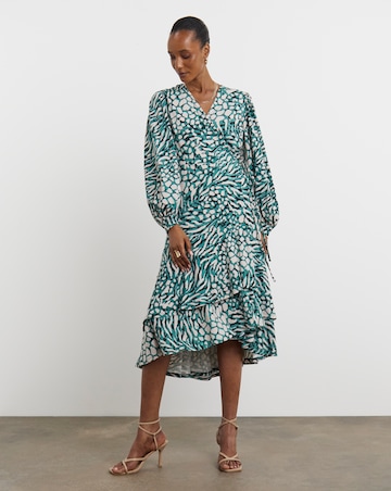 Joanna Hope Jersey Wrap Midi Dress
