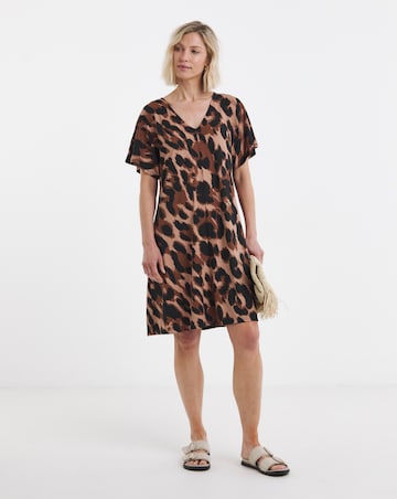 Great Value V Neck T-Shirt Dress