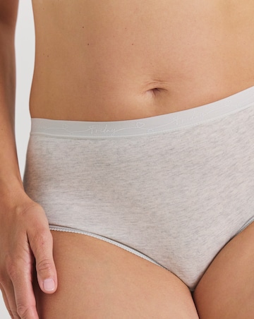 Pretty Secrets (7 Pack) Days Of The Week Cotton Full Brief Knickers Multi