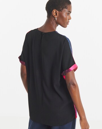Tropical Print Short Sleeve Boxy Top