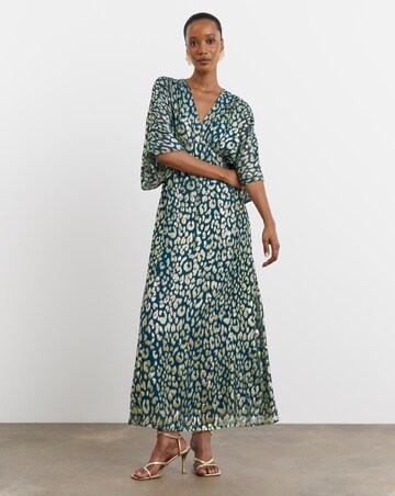 Joanna Hope Metallic Animal Dress