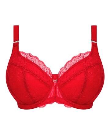 Elomi Brianna Padded Half Cup Wired Bra Red