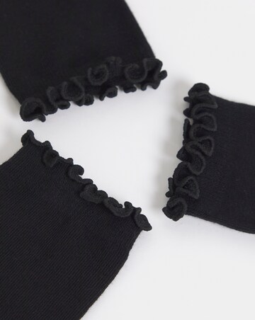 Pretty Secrets (3 Pair Pack) Basic Lettuce Hem Ankle Socks