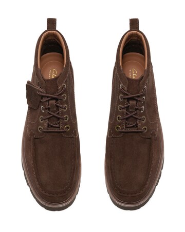 Clarks Cleyhill Hi Suede Boot - Brown