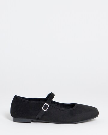 Sophia Mary Jane Flat Shoes - Wide Fit (E)