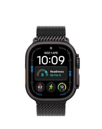 Apple Watch Ultra 4 GPS + Cellular 49mm - Black Titanium/Black Milanese Loop - M
