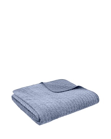 Bianca Attica Velvet Embroidered Bedspread