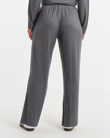 Slate Cable Knit Jogger