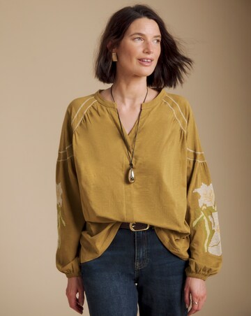Julipa Embroidered Jersey Blouse