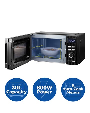 Russell Hobbs 20 Litre Black Microwave
