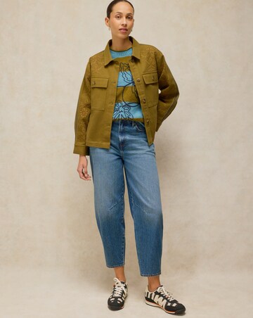 White Stuff Emma Embroidery Stripe Jumper