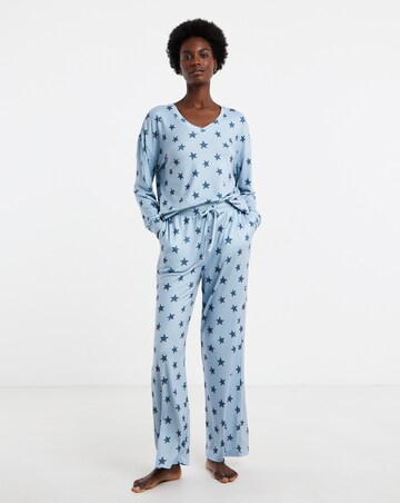 Pretty Secrets Star Print Soft Knit Lounge Set