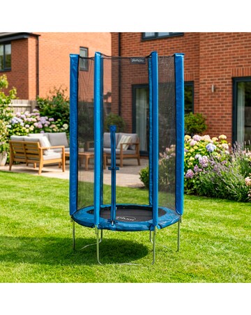 Plum 4ft Junior Springsafe Trampoline & Enclosure - Blue
