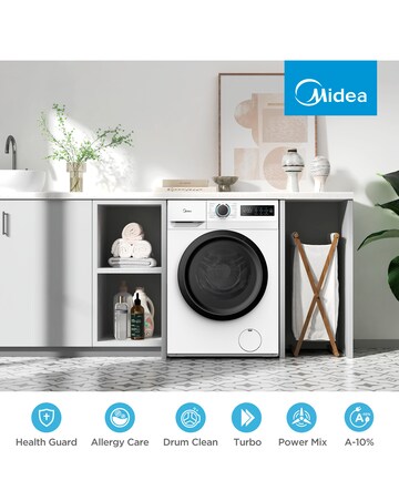 Midea 10kg Washer Dryer - White