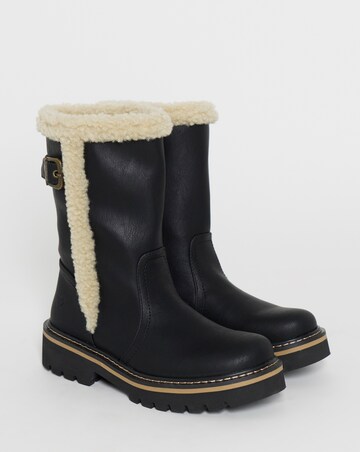 Heavenly Feet Yazmina Sherling Calf Boot - Wide Fit (E)