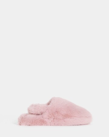Truth Fluffy Slingback Slippers - Extra Wide Fit (EEE)