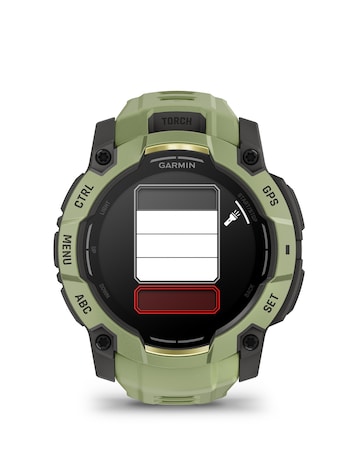 Garmin Instinct 3 AMOLED 50mm Smart Watch - Fern Green/Grey