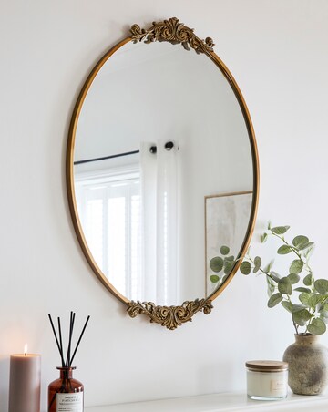 Eloise Oval Ornate Wall Mirror