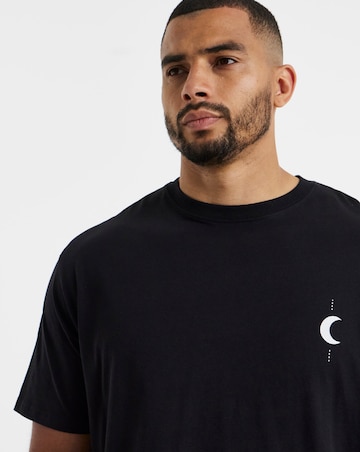 Jack & Jones Astro Back Graphic T-Shirt - Black