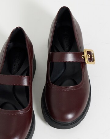 Dominga Buckle Mary Jane Shoes - Wide Fit (E)