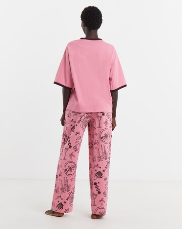 Pretty Secrets Cocktail Glass Pyjama Set