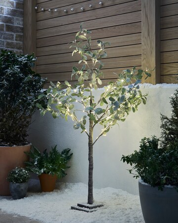 Pre-Lit Mistletoe Twig Tree 4ft