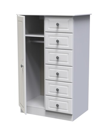 Peregrine Ready Assembled 1 Door 5 Drawer Kids Wardrobe - Kids