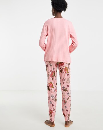 Julipa Pointelle Henley Floral Pyjama Set