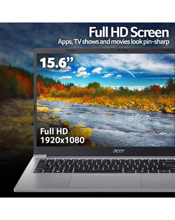 Acer Aspire Lite Laptop - 15.6in Intel N150 8GB 128GB - Silver