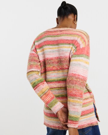 Space Dye V-Neck Tunic