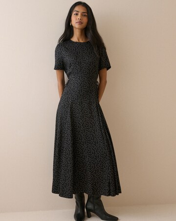 NOBODY'S CHILD GAIA POLKA DOT MIDI DRESS