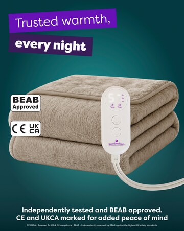 Slumberdown Elegantly Warm Luxury Heated Throw