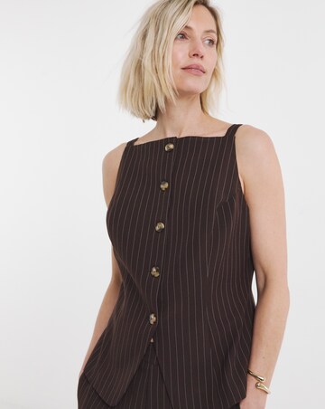 Pinstripe Button Down Top