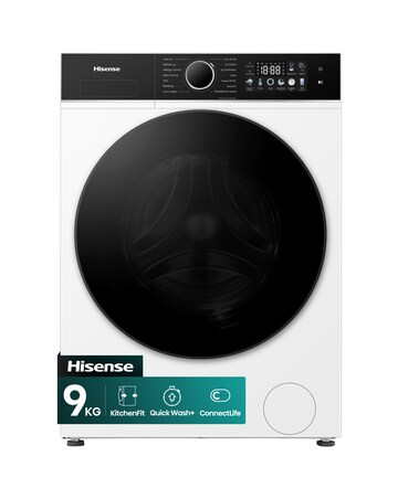 Hisense 3i 9kg 1400rpm KitchenFit Washing Machine White