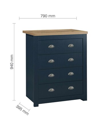 Highgate 4 Drawer Chest