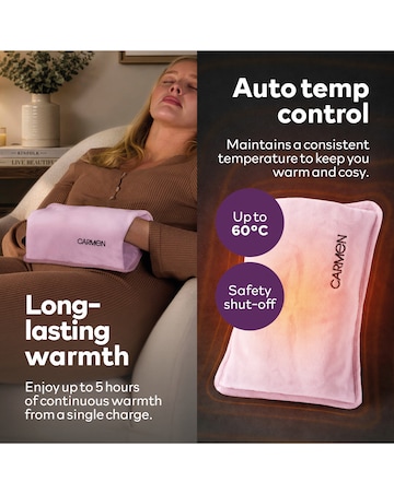 Carmen Spa Rechargeable Hot Water- Pink