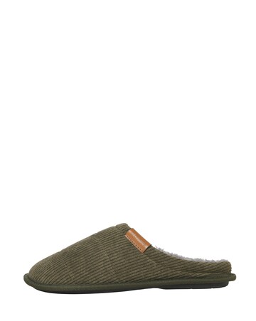 Jack & Jones Cordie Mule Slipper - Olive