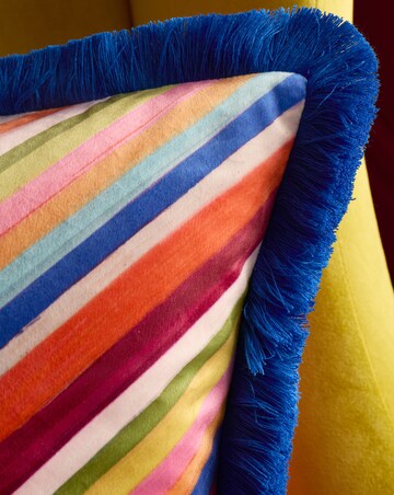 Sophie Robinson Darling Diagonal Stripe Cushion