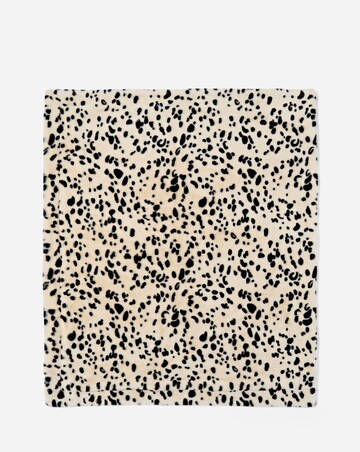 Snow Leopard Faux Fur Throw
