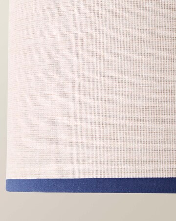 ValueLights Kiara Navy Woven Shade with Colour Match Inner Small
