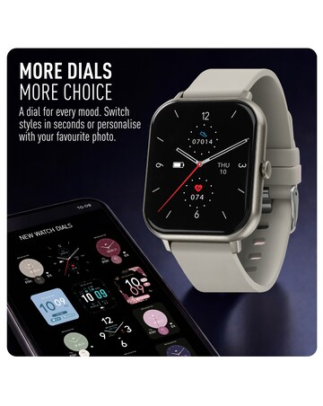 Reflex Active Nexus Silicone Strap Smart Watch - Warm Grey