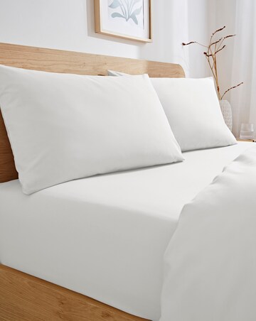 Easy Care Cotton Blend 38cm Extra Deep Fitted Sheet