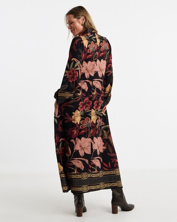 Border Print Care Free Shirt Dress