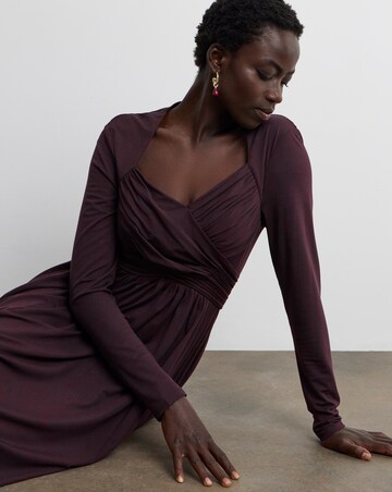 Joanna Hope Draped Bodice Jersey Midi Dress