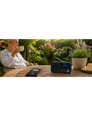 Sharp TOKYO Portable Digital Radio - Midnight Black