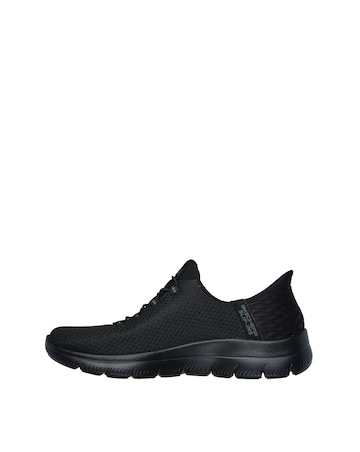 Skechers Black Slip In Summits Trainers - Wide Fit (E)
